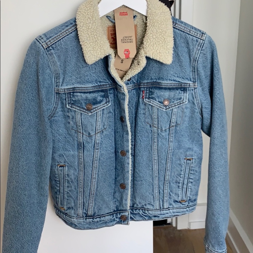 Levi Original Trucker Jacket with Sherpa lining